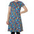 Adult's Citrus - Blue Short Sleeve A-Line Dress - 1 Left Size S-Duns Sweden-Modern Rascals