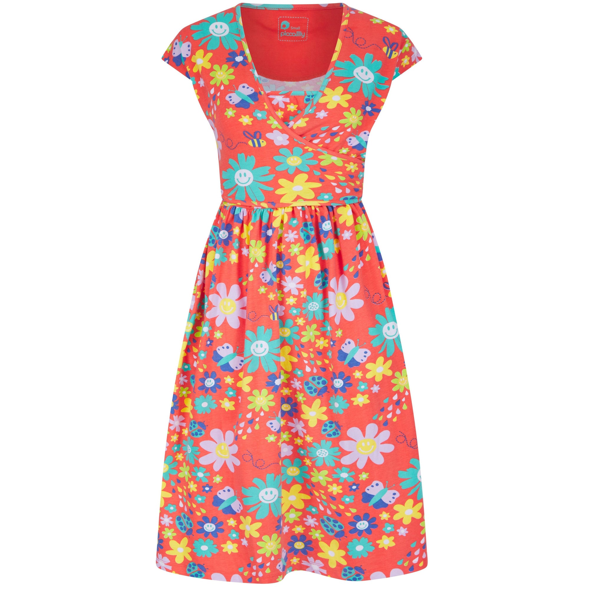 Adult's Flower Power Wrap Dress-Piccalilly-Modern Rascals