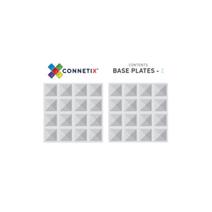 Base Plate Pack in Clear - 2 Pieces-Connetix-Modern Rascals