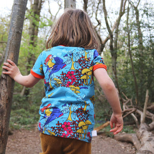Bubbles and Swallow Short Sleeve Shirt - 2 Left Size 2-3 & 9-10 years-Uddevalla Barn-Modern Rascals