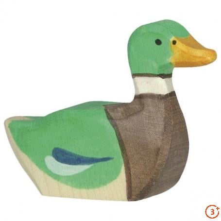 Drake Swimming (Male Mallard Duck)-Holztiger-Modern Rascals