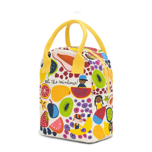 Eat the Rainbow Zippered Lunch Bag-Fluf-Modern Rascals
