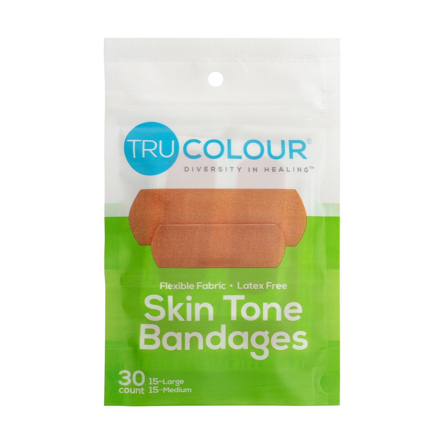 Green Case Bandages - Olive to Moderate Brown Skin-Tru-Colour-Modern Rascals