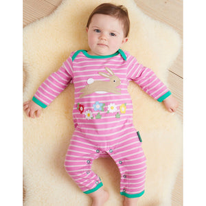 Leaping Bunny Applique One Piece Suit-Toby Tiger-Modern Rascals