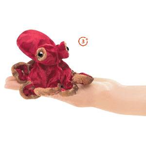 Mini Octopus Finger Puppet-Folkmanis Puppets-Modern Rascals