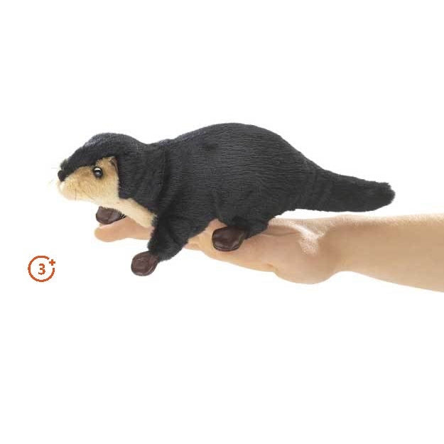 Mini River Otter Finger Puppet-Folkmanis Puppets-Modern Rascals