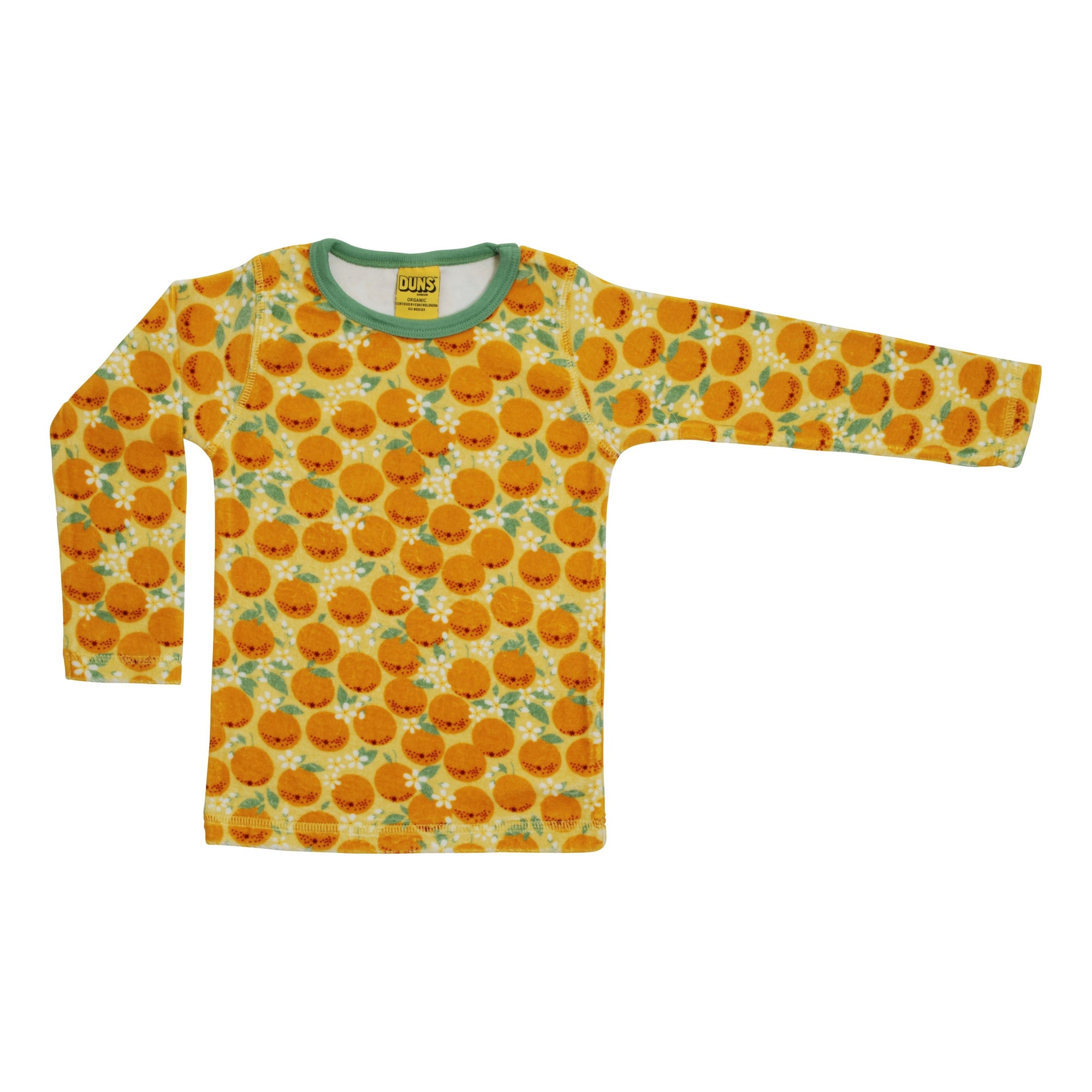 Oranges - Yellow Velour Long Sleeve Shirt-Duns Sweden-Modern Rascals