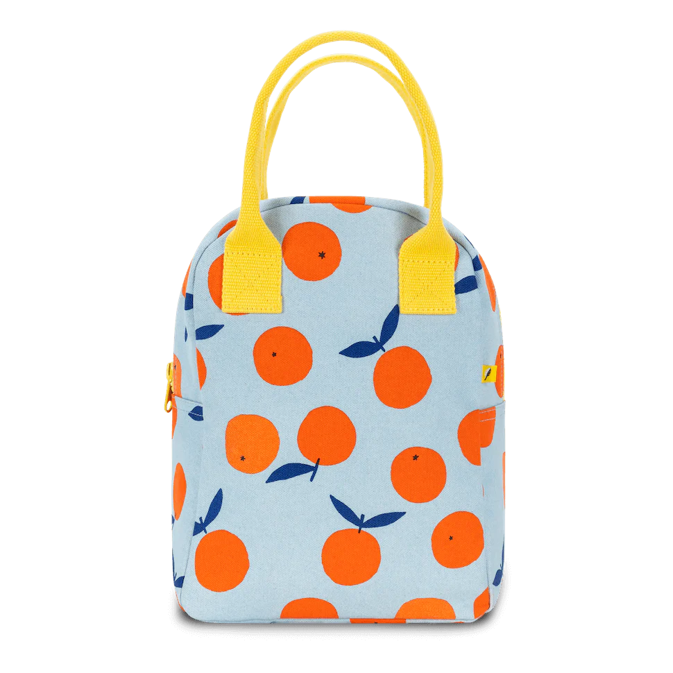 Oranges Zippered Lunch Bag-Fluf-Modern Rascals