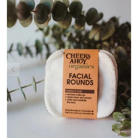 Organic Facial Rounds - 12 pack-Cheeks Ahoy-Modern Rascals