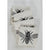 Organic Honeybee Cloth Napkins Set of 4 - Black-Hearth and Harrow-Modern Rascals