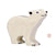 Polar Bear, Small with Head Raised-Holztiger-Modern Rascals