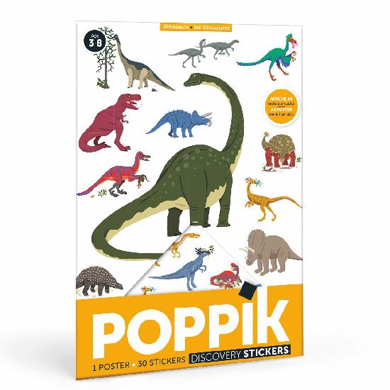 Poppik Mini Discovery Poster - Dinosaurs-Poppik-Modern Rascals