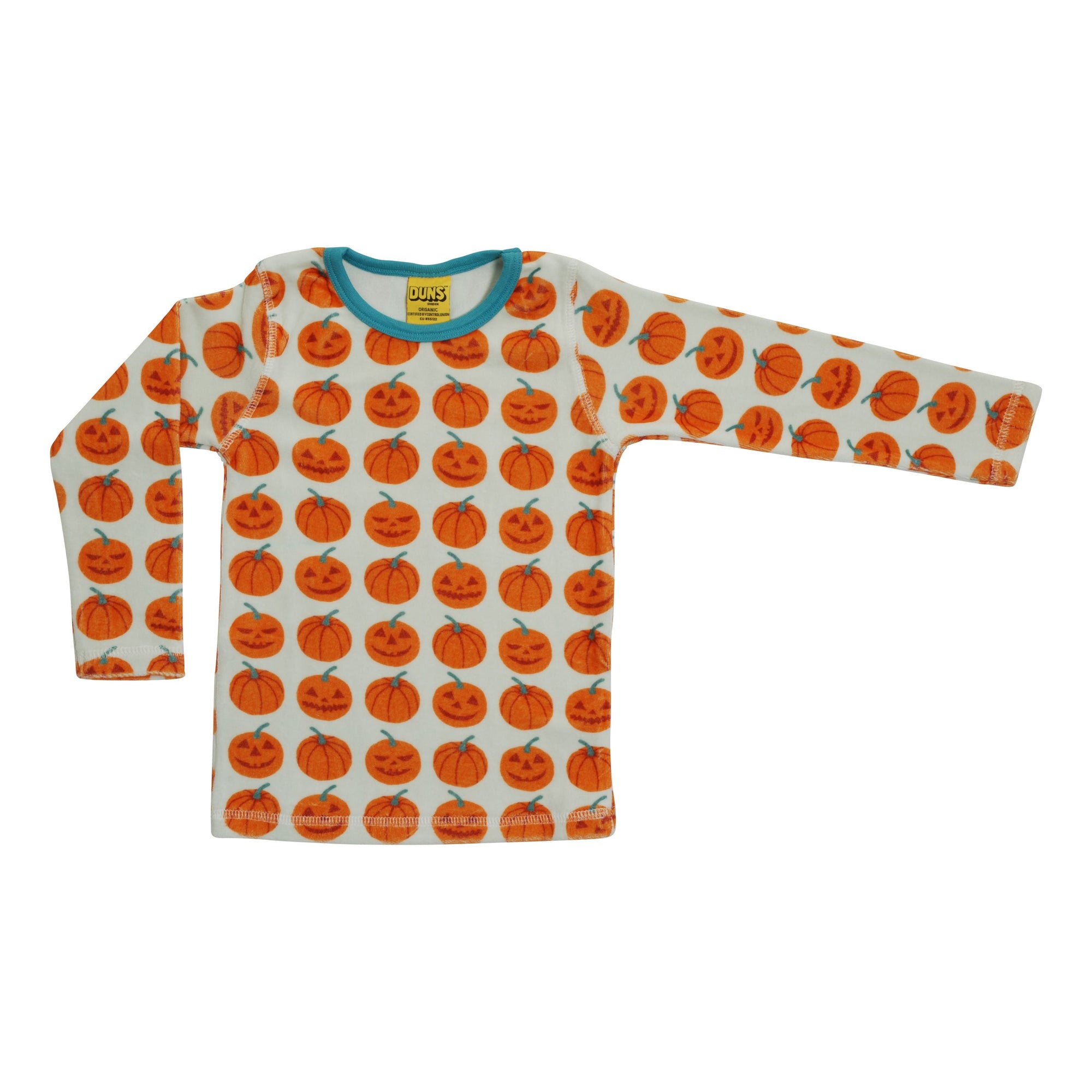 Pumpkins Velour Long Sleeve Shirt-Duns Sweden-Modern Rascals