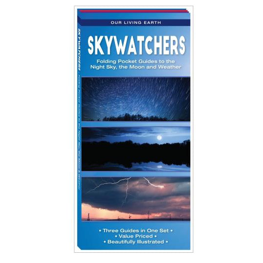 Skywatchers: Folding Pocket Guide to the Night Sky, the Moon and Weather-National Book Network-Modern Rascals