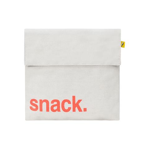 'Snack' Orange Flip Snack Sack-Fluf-Modern Rascals
