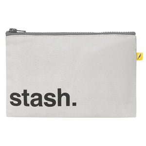 'Stash' Black Zip Snack Sack (Snack Size)-Fluf-Modern Rascals
