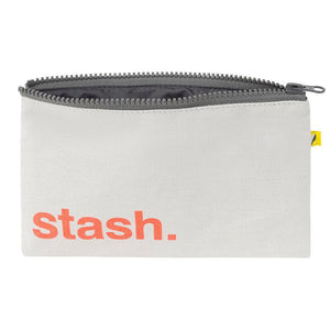 'Stash' Orange Zip Snack Sack (Snack Size)-Fluf-Modern Rascals