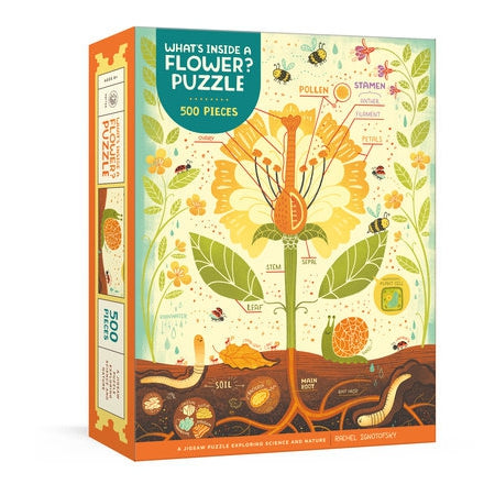 What's Inside A Flower - 500 piece Puzzle-Penguin Random House-Modern Rascals