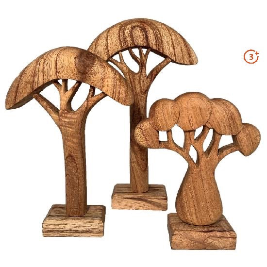 Wood Trees - Natural-Papoose-Modern Rascals