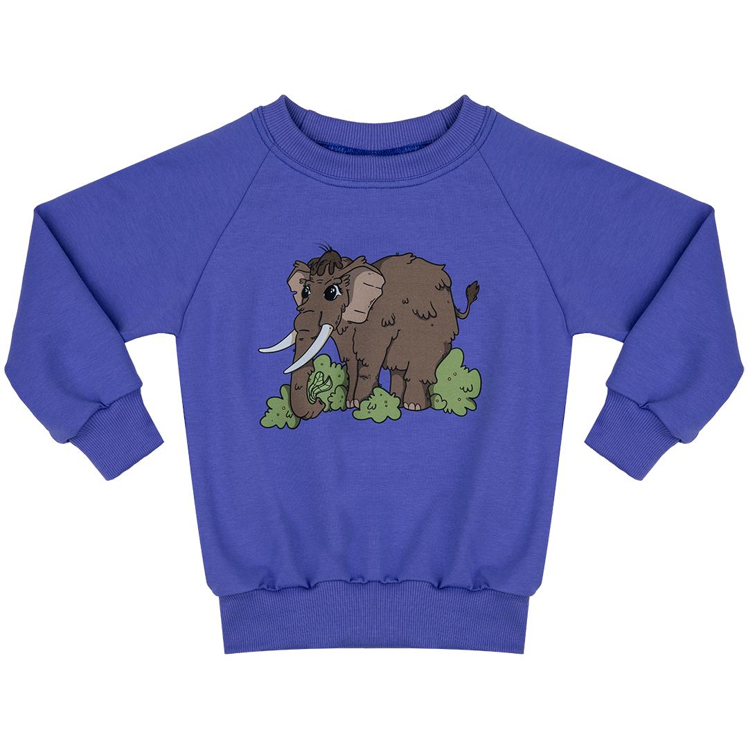 Wooly Mammoth Colour Block Purple Sweatshirt-Raspberry Republic-Modern Rascals